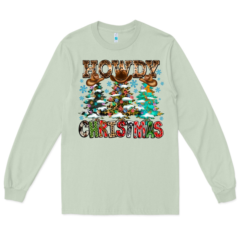 Howdy Christmas Long Sleeve Tee by CowhideDigitalArt | Teevron