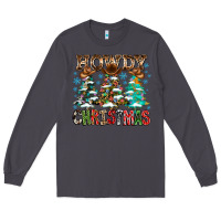 Smoke Howdy Christmas Long Sleeve Tee - CowhideDigitalArt