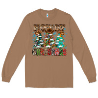 Toasted Coconut Howdy Christmas Long Sleeve Tee - CowhideDigitalArt