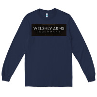 Navy welshly arms 005 Long Sleeve Tee - linhVisuals