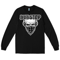 Black dubstep shirt   electronic music lover gift for men  women Long Sleeve Tee - linhVisuals