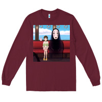 Burgundy spirited away (3) Long Sleeve Tee - linhVisuals