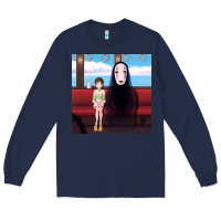 Navy spirited away (3) Long Sleeve Tee - linhVisuals