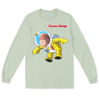 Matcha curious george happy astronaut portrait t shirt Long Sleeve Tee - linhVisuals