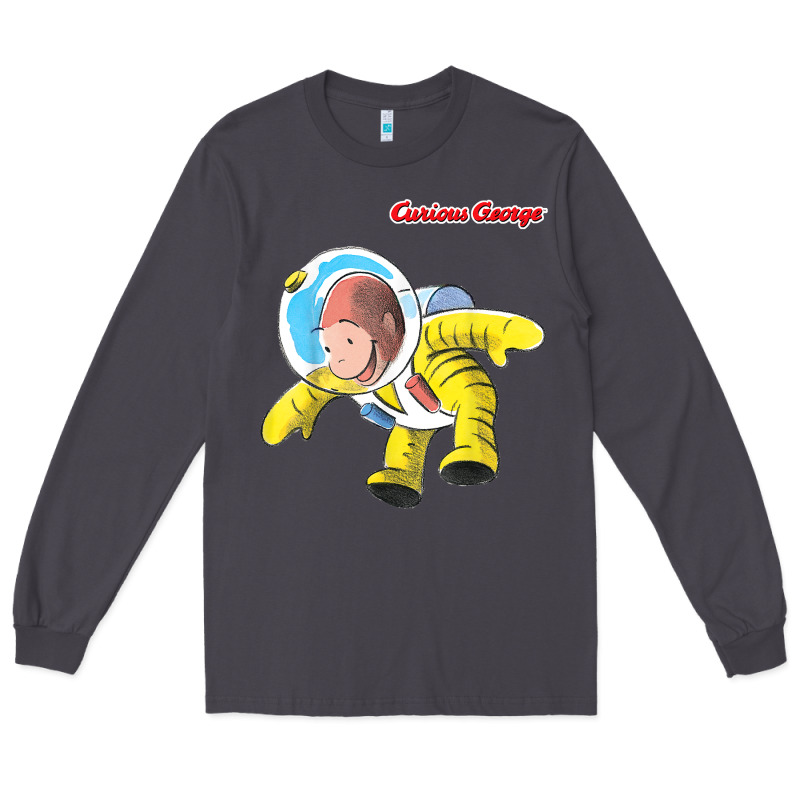 Curious George Happy Astronaut Portrait T Shirt Long Sleeve Tee by linhVisuals | Teevron