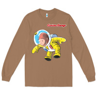 Toasted Coconut curious george happy astronaut portrait t shirt Long Sleeve Tee - linhVisuals