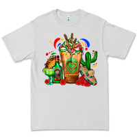 Dove Grey Mexican Cold Drink With Cactus Sombrero And Tequil Premium Tee - FaDigitalArtStudio