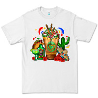 White Mexican Cold Drink With Cactus Sombrero And Tequil Premium Tee - FaDigitalArtStudio