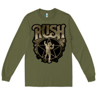 Army Green Rush grey Long Sleeve Tee - linhVisuals