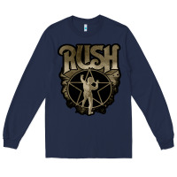Navy Rush grey Long Sleeve Tee - linhVisuals