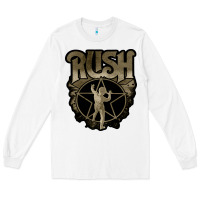 White Rush grey Long Sleeve Tee - linhVisuals