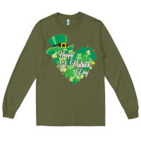 Army Green happy st patricks day funny irish Long Sleeve Tee - linhVisuals