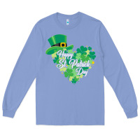 Colony Blue happy st patricks day funny irish Long Sleeve Tee - linhVisuals