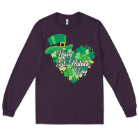 Plum happy st patricks day funny irish Long Sleeve Tee - linhVisuals