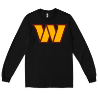 Black washington sports Long Sleeve Tee - linhVisuals