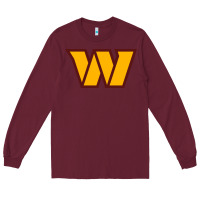 Burgundy washington sports Long Sleeve Tee - linhVisuals