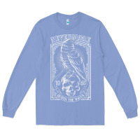 Colony Blue edgar allen poe the raven nevermore t shirt Long Sleeve Tee - linhVisuals