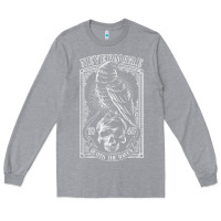 Heather Grey edgar allen poe the raven nevermore t shirt Long Sleeve Tee - linhVisuals
