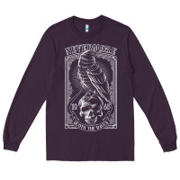 Plum edgar allen poe the raven nevermore t shirt Long Sleeve Tee - linhVisuals