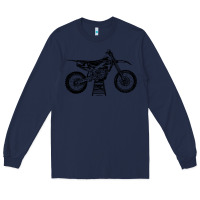 Navy YZ450F Eli Tomac Motorcycles Long Sleeve Tee - linhVisuals