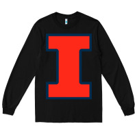 Black illinois fighting illini Long Sleeve Tee - linhVisuals