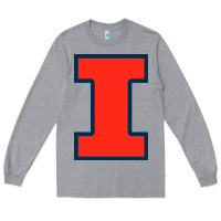 Heather Grey illinois fighting illini Long Sleeve Tee - linhVisuals