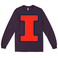 Plum illinois fighting illini Long Sleeve Tee - linhVisuals