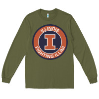 Army Green illinois fighting illini Long Sleeve Tee - linhVisuals