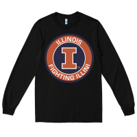 Black illinois fighting illini Long Sleeve Tee - linhVisuals