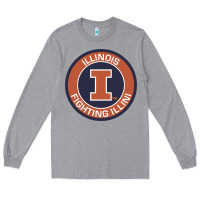 Heather Grey illinois fighting illini Long Sleeve Tee - linhVisuals