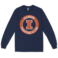 Navy illinois fighting illini Long Sleeve Tee - linhVisuals