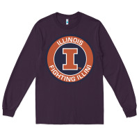 Plum illinois fighting illini Long Sleeve Tee - linhVisuals