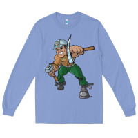 Colony Blue montana technological university orediggers vectorized Long Sleeve Tee - linhVisuals