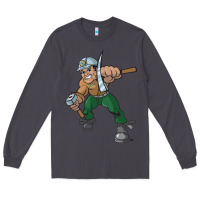 Smoke montana technological university orediggers vectorized Long Sleeve Tee - linhVisuals