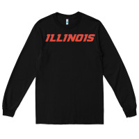 Black illinois fighting illini Long Sleeve Tee - linhVisuals