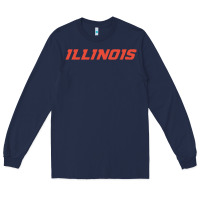 Navy illinois fighting illini Long Sleeve Tee - linhVisuals