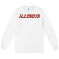 White illinois fighting illini Long Sleeve Tee - linhVisuals