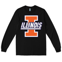Black illinois fighting illini Long Sleeve Tee - linhVisuals