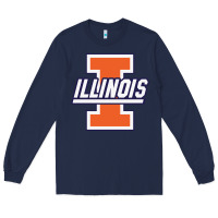 Navy illinois fighting illini Long Sleeve Tee - linhVisuals