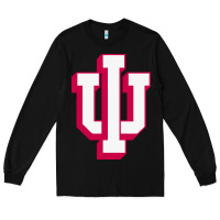 Black indiana hoosiers Long Sleeve Tee - linhVisuals