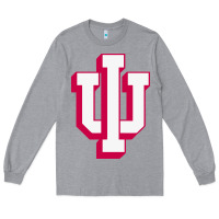 Heather Grey indiana hoosiers Long Sleeve Tee - linhVisuals