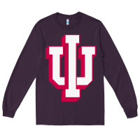 Plum indiana hoosiers Long Sleeve Tee - linhVisuals