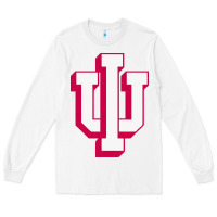 White indiana hoosiers Long Sleeve Tee - linhVisuals