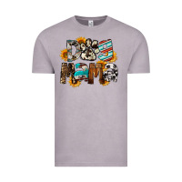 Vintage Zinc Dog Mama Vintage Tee - FaDigitalArtStudio