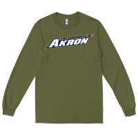 Army Green akron university Long Sleeve Tee - linhVisuals