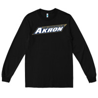 Black akron university Long Sleeve Tee - linhVisuals
