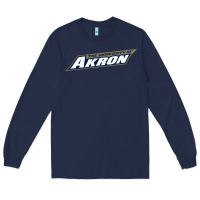 Navy akron university Long Sleeve Tee - linhVisuals