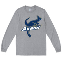 Heather Grey university of akron Long Sleeve Tee - linhVisuals