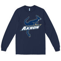 Navy university of akron Long Sleeve Tee - linhVisuals