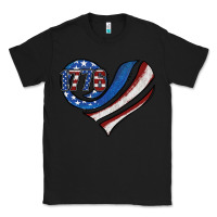 Black american flag heart Classic Tee - Jasminsmagicworld